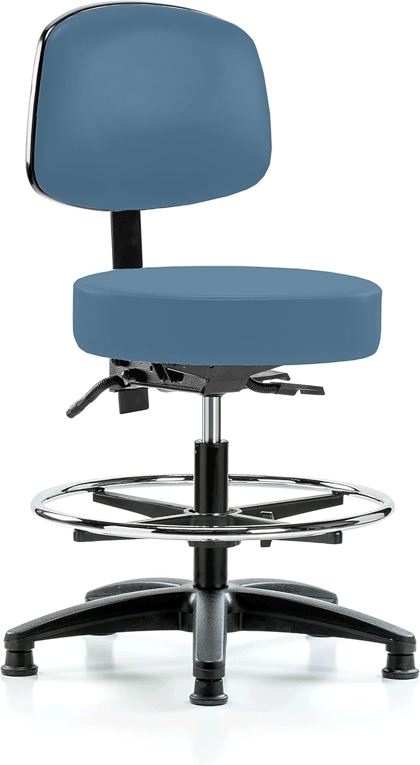 Adjustable Doctor's Stool with Back Q294