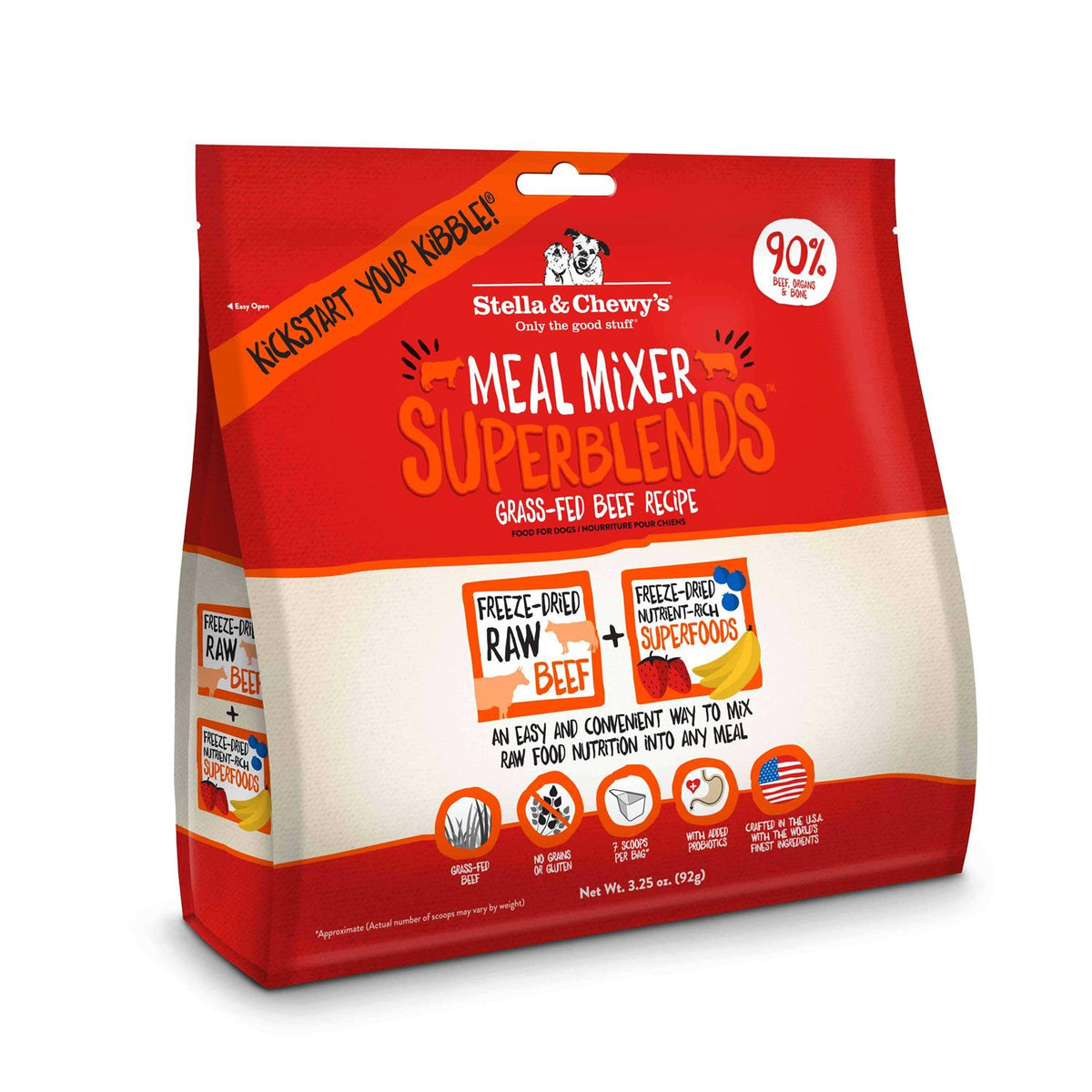 Freeze Dried Grass Fed Beef Dog Food J9835