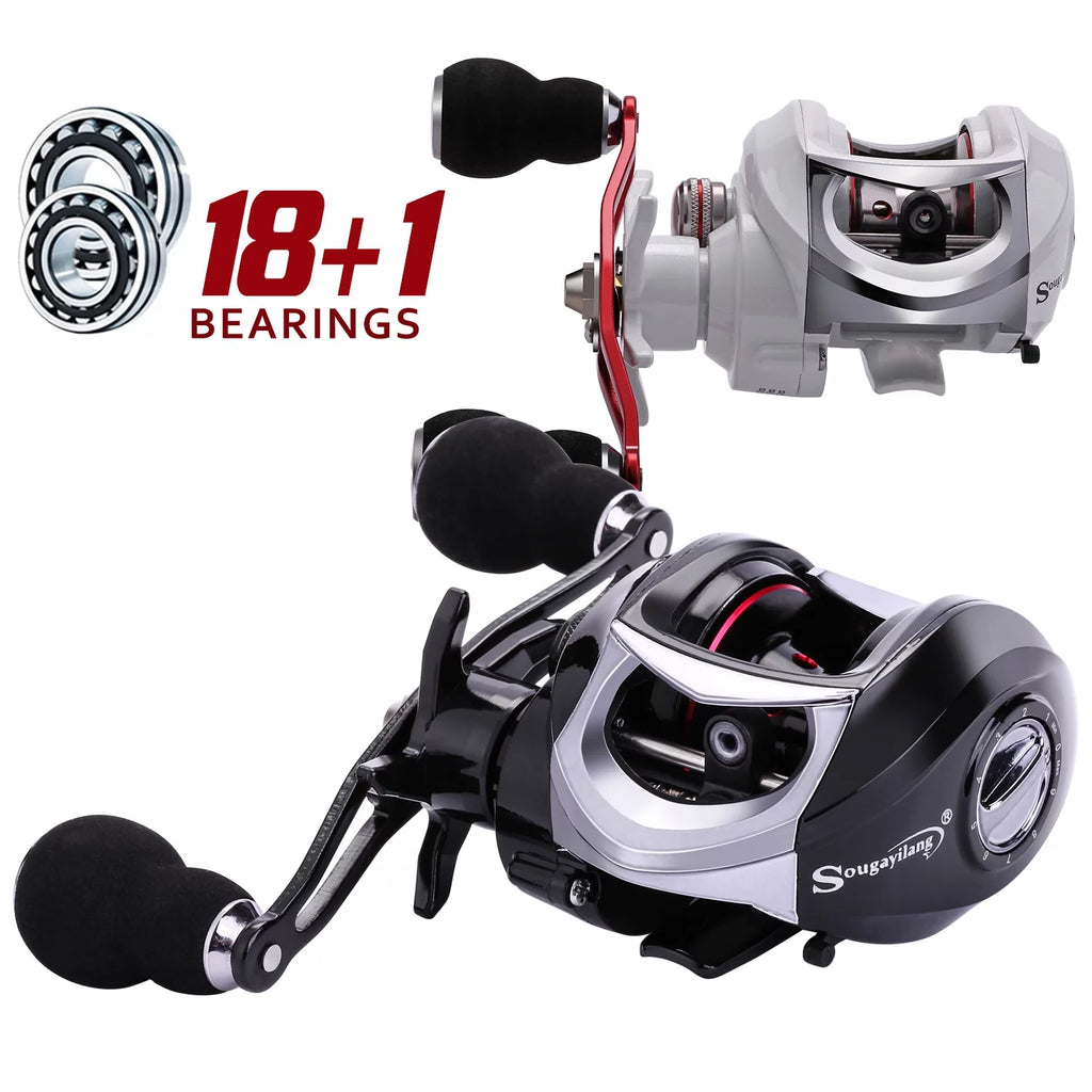 Baitcasting Fishing Reel 6.3:1 Gear Ratio 18+1 BB C169851