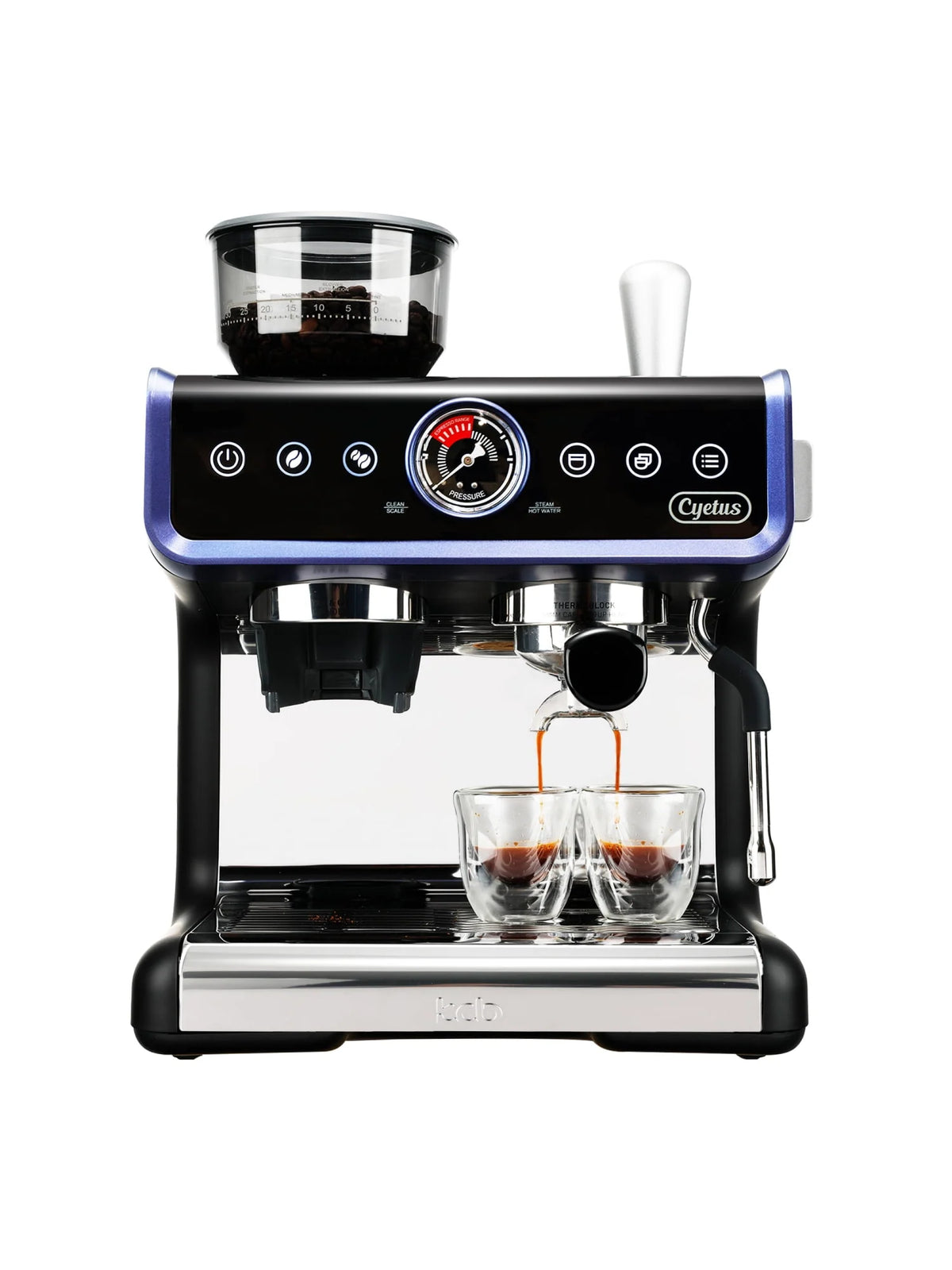 All in One Espresso Machine with Coffee Grinder and Milk Steam Wand W171