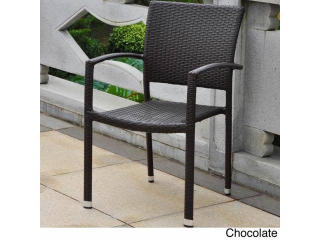 Resin Wicker/Aluminum Patio Dining Chair (Set of 2) O410