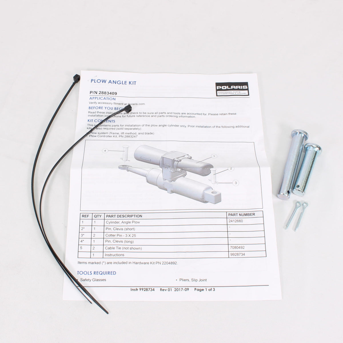 Glacier PRO HD Plow Hydraulic Angle System O764392