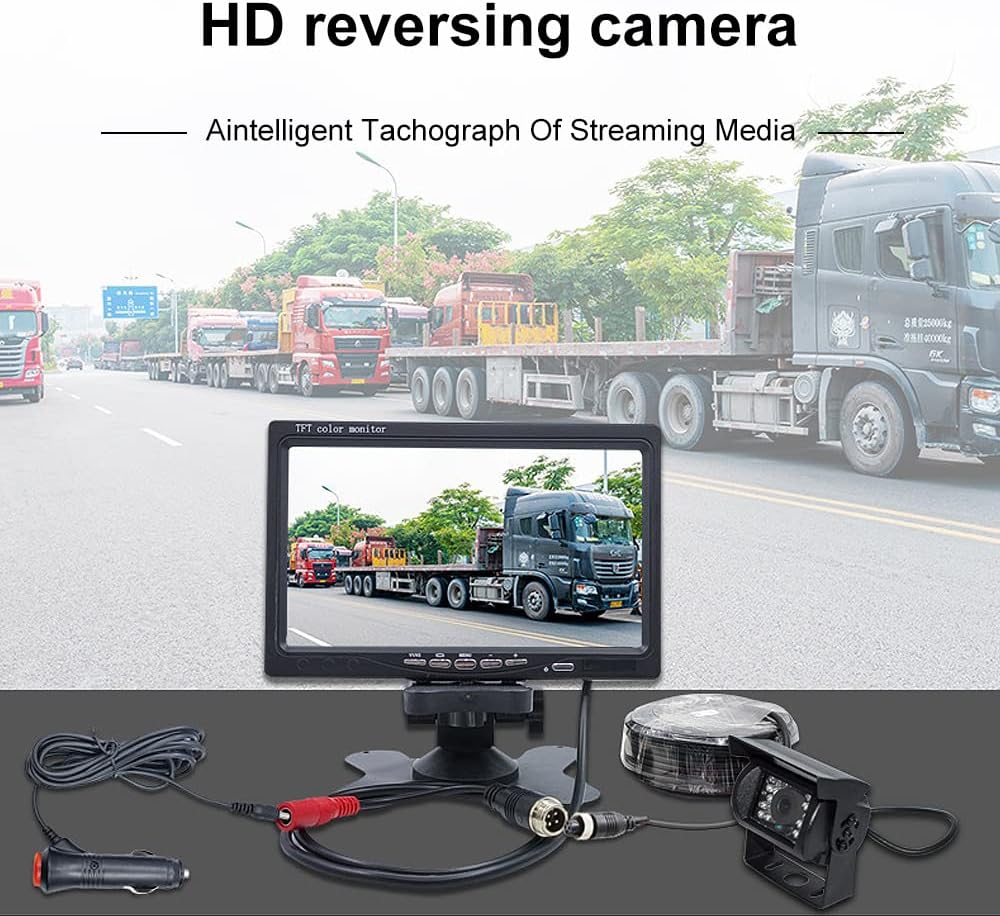 7 Inch 1080P Waterproof Rear View Camera with Monitor Kit C162215