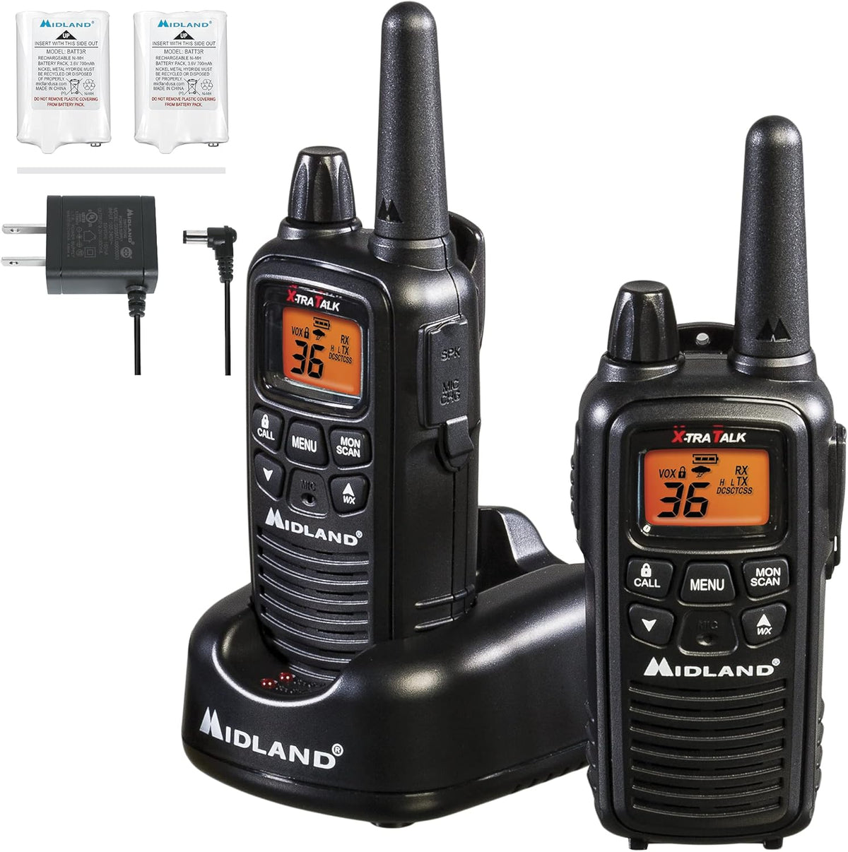 36 Channel FRS Two-Way Radio Walkie Talkie 3-Pack D364704