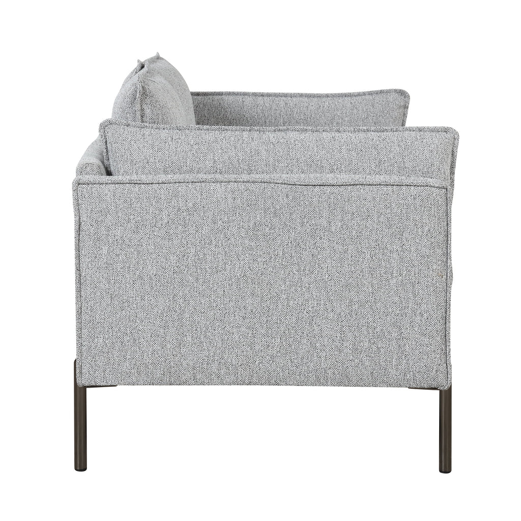 Linen Fabric Loveseat Couch V1562