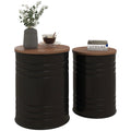 Set of 2 Storage Ottomans with Lids H77027