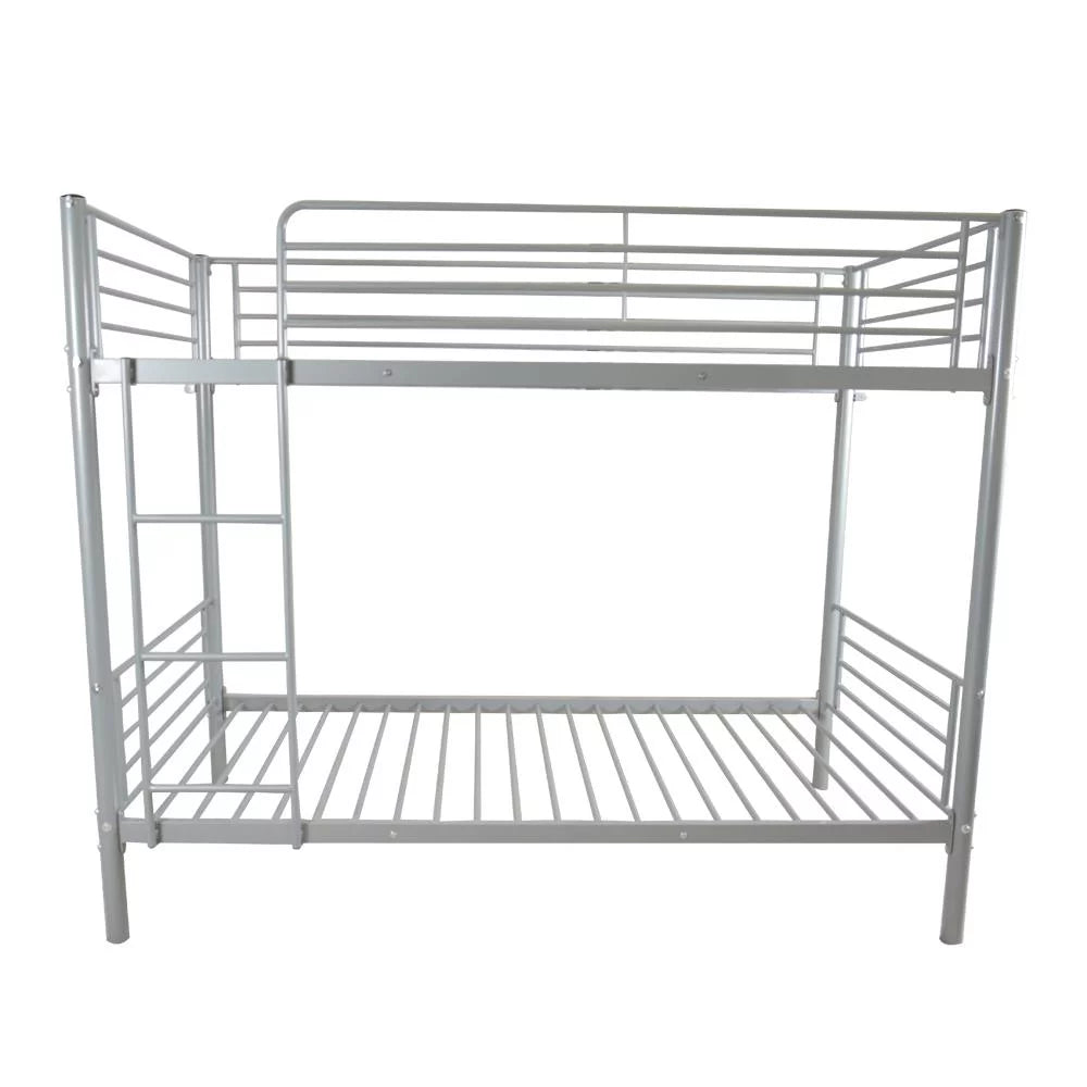 Steel Bunk Bed Twin-Over-Twin, Gray U730