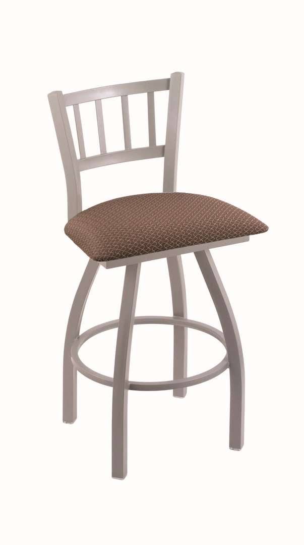 30x22 Swivel Bar Stool with Anodized Nickel Finish X153