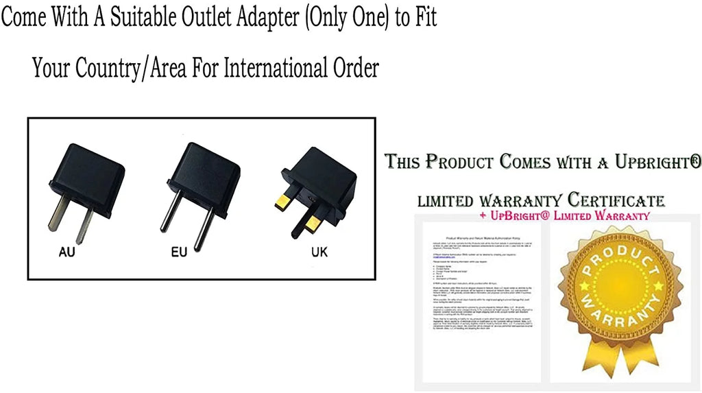 AC / DC Adapter for Direct Thermal Receipt Printer Power Supply Cord Cable Charger A35368