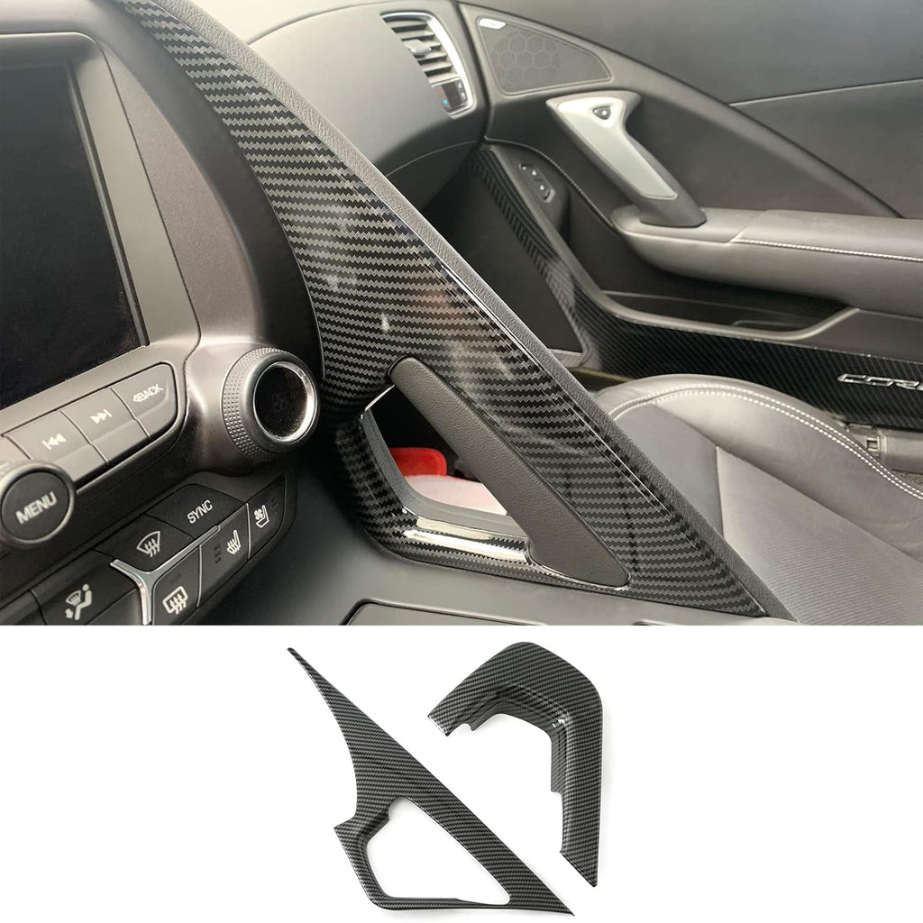 Carbon Fiber Central Control Armrest Cover Trim Pack of 2 M509991