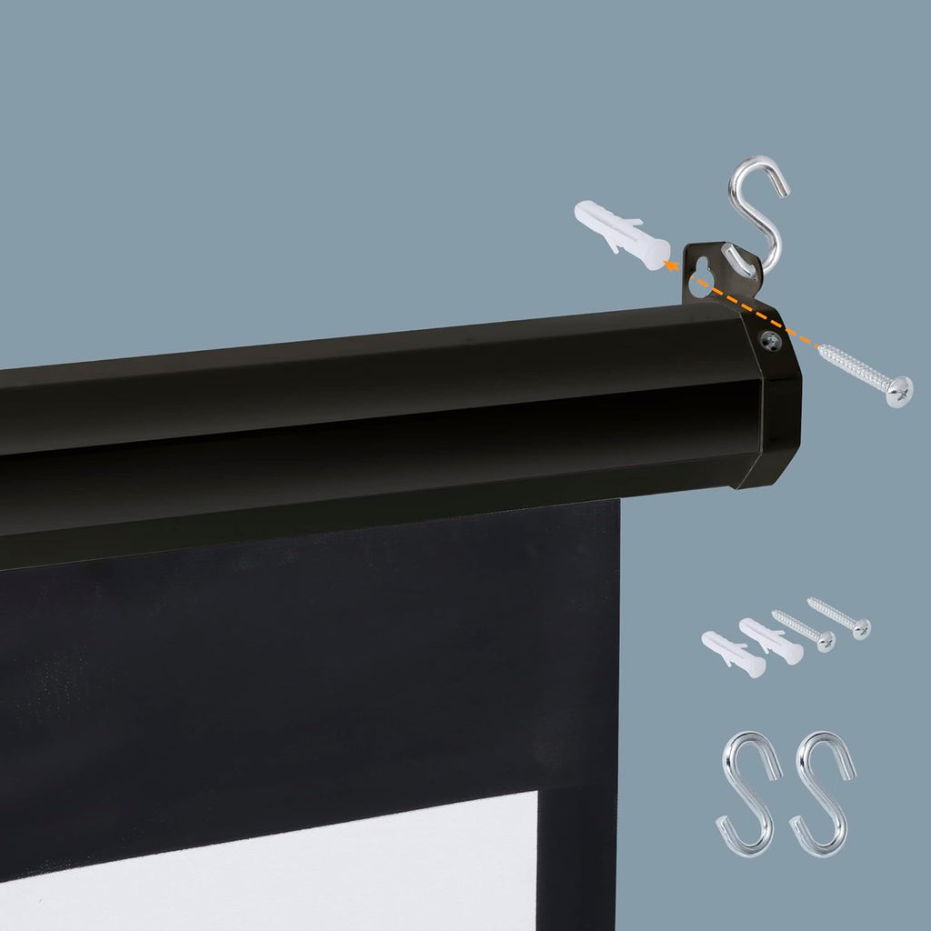 100 Inch 16:9 HD Pull Down Projector Screen N2917