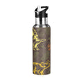 Stainless Steel Insulated Thermos Vacuum Flask Water Bottle with Straw Lid X3579