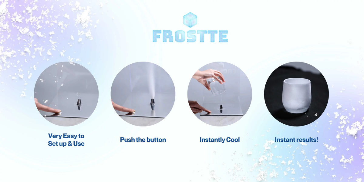 Instant Glass Chiller CO2 Dry Ice Glass Froster S45438