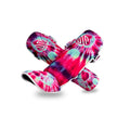 Purple Swirl Hook & Loop Shin Guards Z389