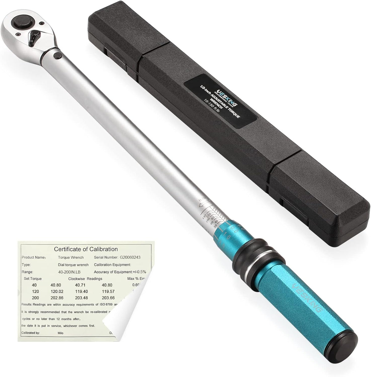 1/2-Inch Drive Click Torque Wrench Set Pack of 2 D493
