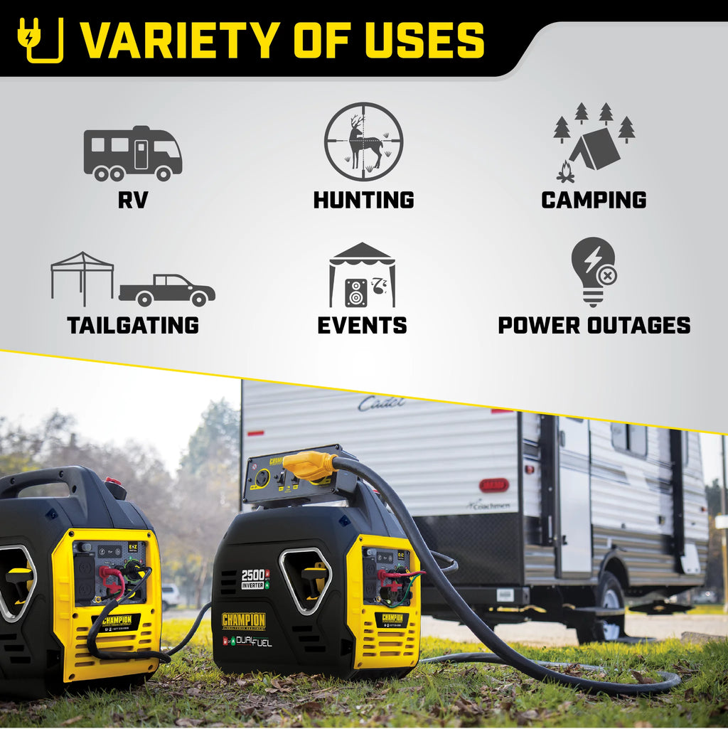 2500-Watt Dual Fuel Inverter Generator S854850