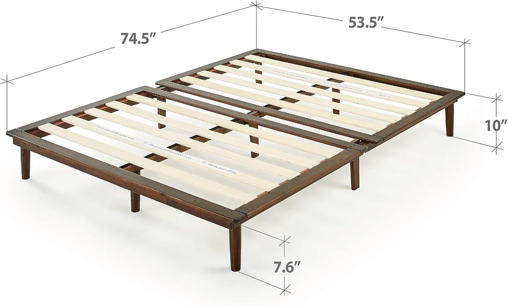 10 Inch Wood Platform Bed Frame Queen D617465