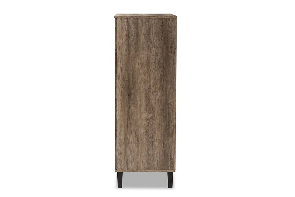 Light Brown Wood 5-Drawer Chest I68279