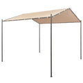 Beige Steel Gazebo Pavilion Tent Canopy K891985