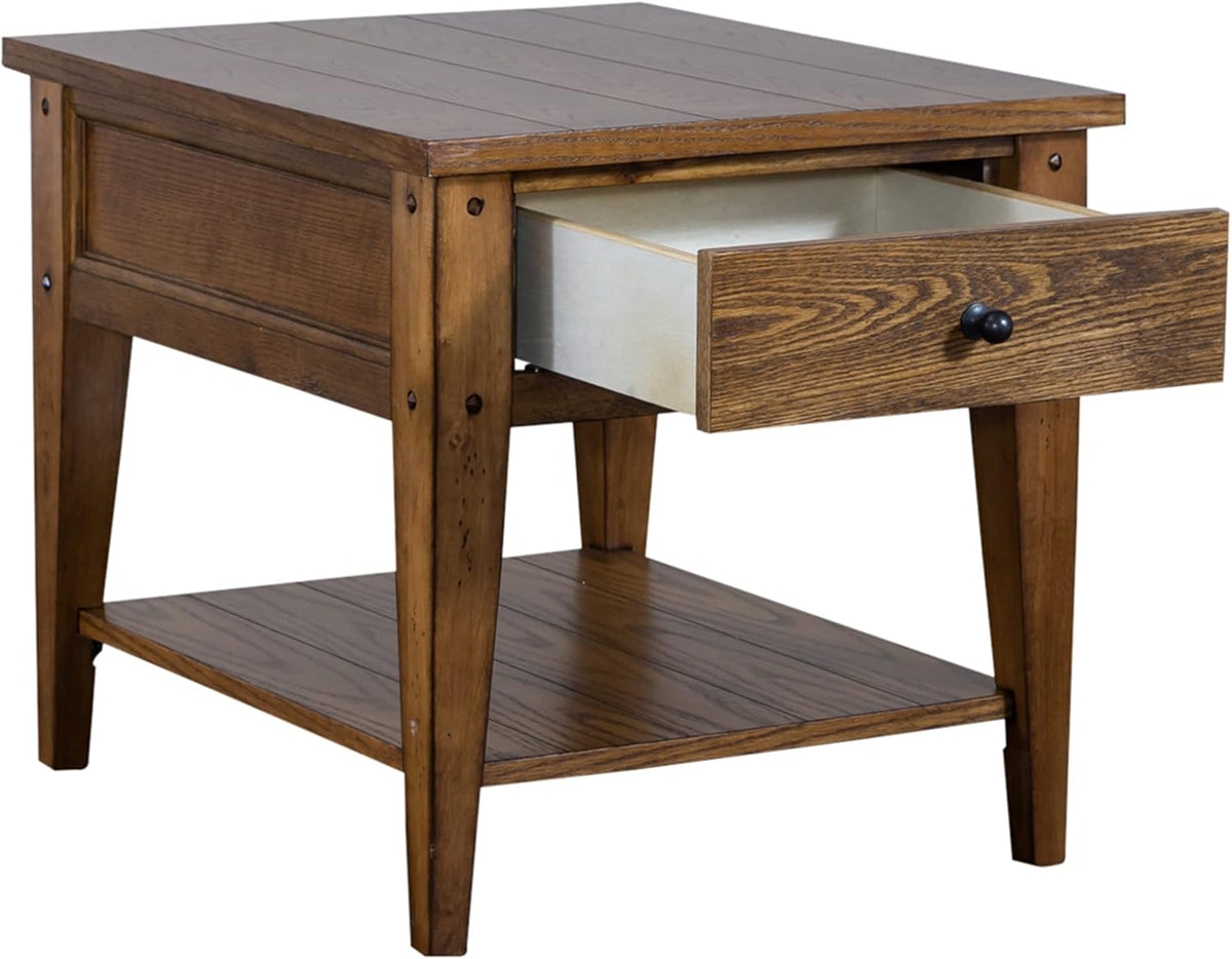 Medium Brown 3 Piece Set (1-Cocktail 2-End Tables) A4311