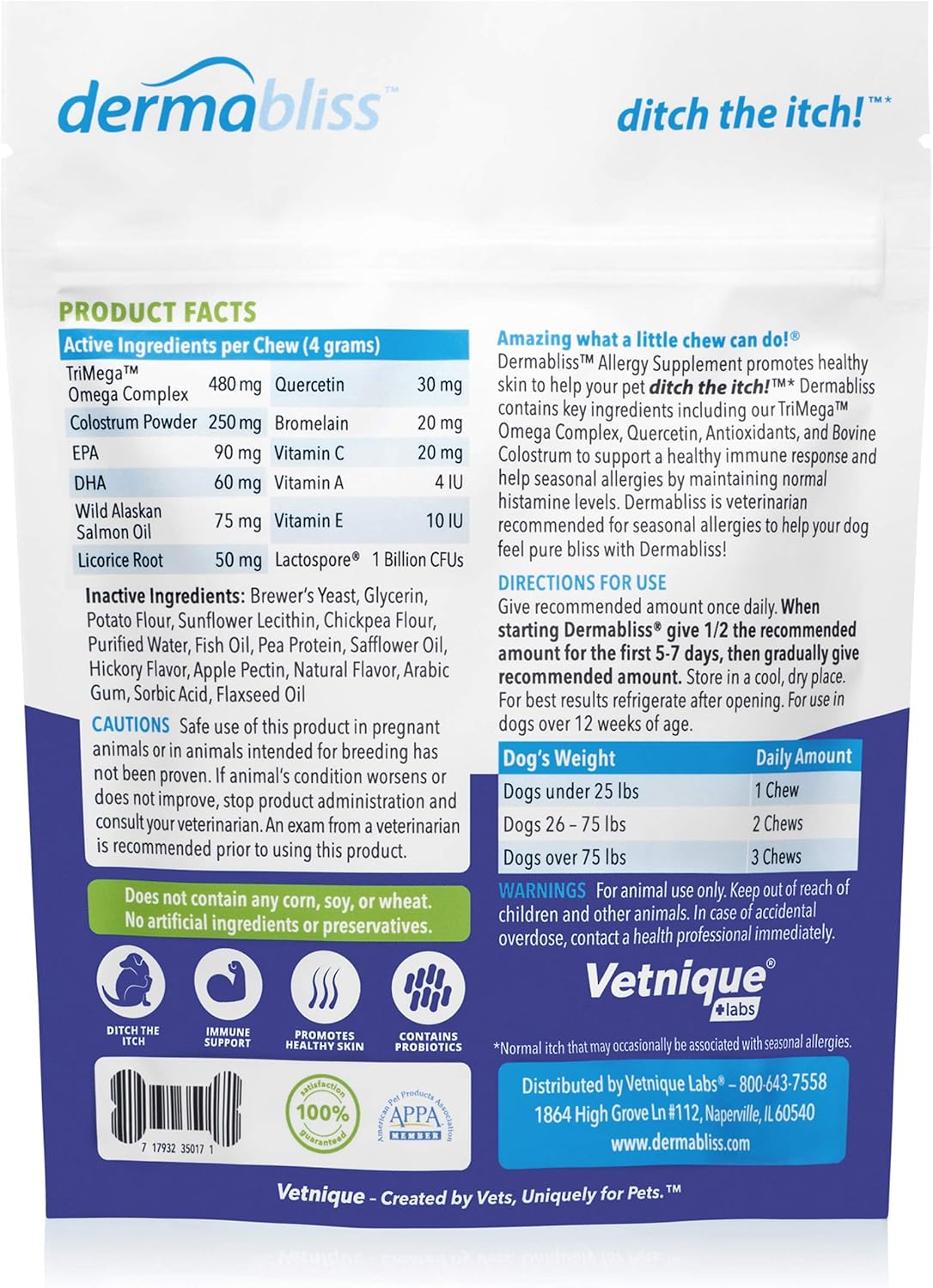 Anal Gland Support Chews 120ct Pork Liver and Allergy Chews 30ct Hickory Salmon Dog Vitamins and Supplements Bundle K8058