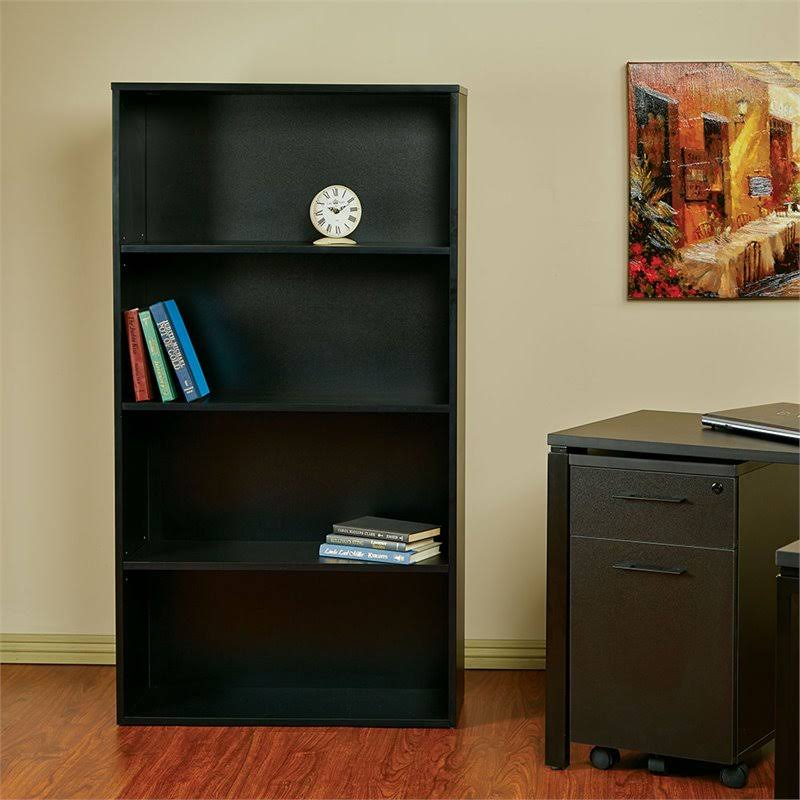 Black 4 Shelf Bookcase O730794