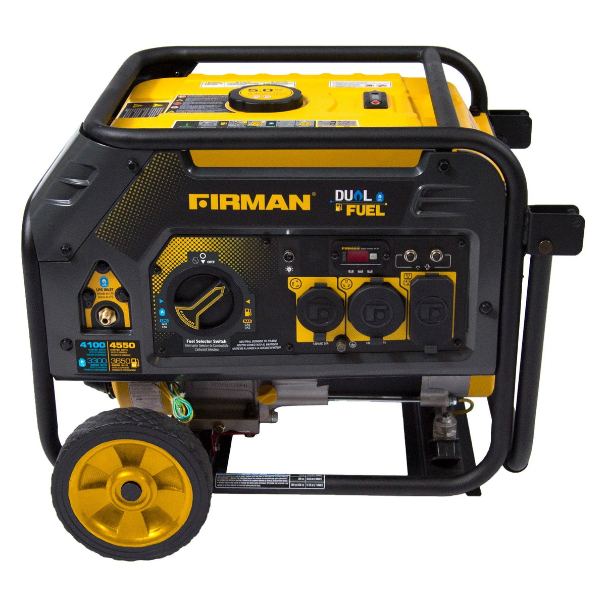 4550/3650 Watt Dual Fuel Recoil Start Generator D42123