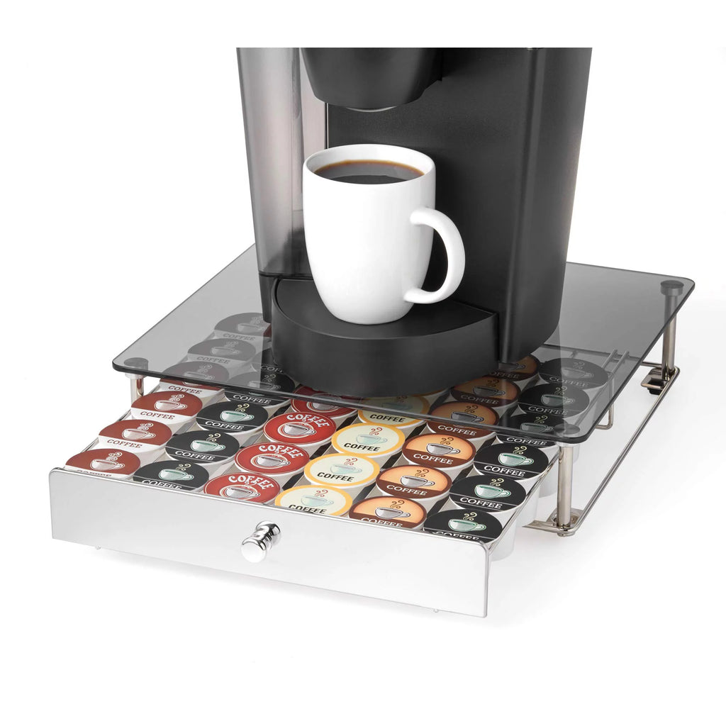 Glass Top Rolling Drawer D6868