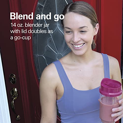 Electric Indoor Searing Grill with Adjustable Temperature Control to 450F & Portable Blender with 14 Oz BPA Free Travel Cup and Lid A534