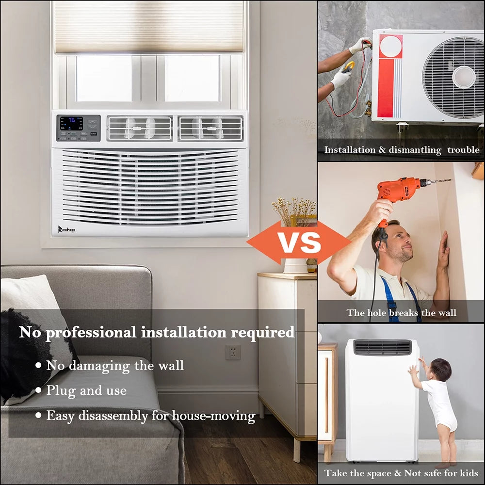 12000BTU 115V White Window-Mounted Air Conditioner L80848
