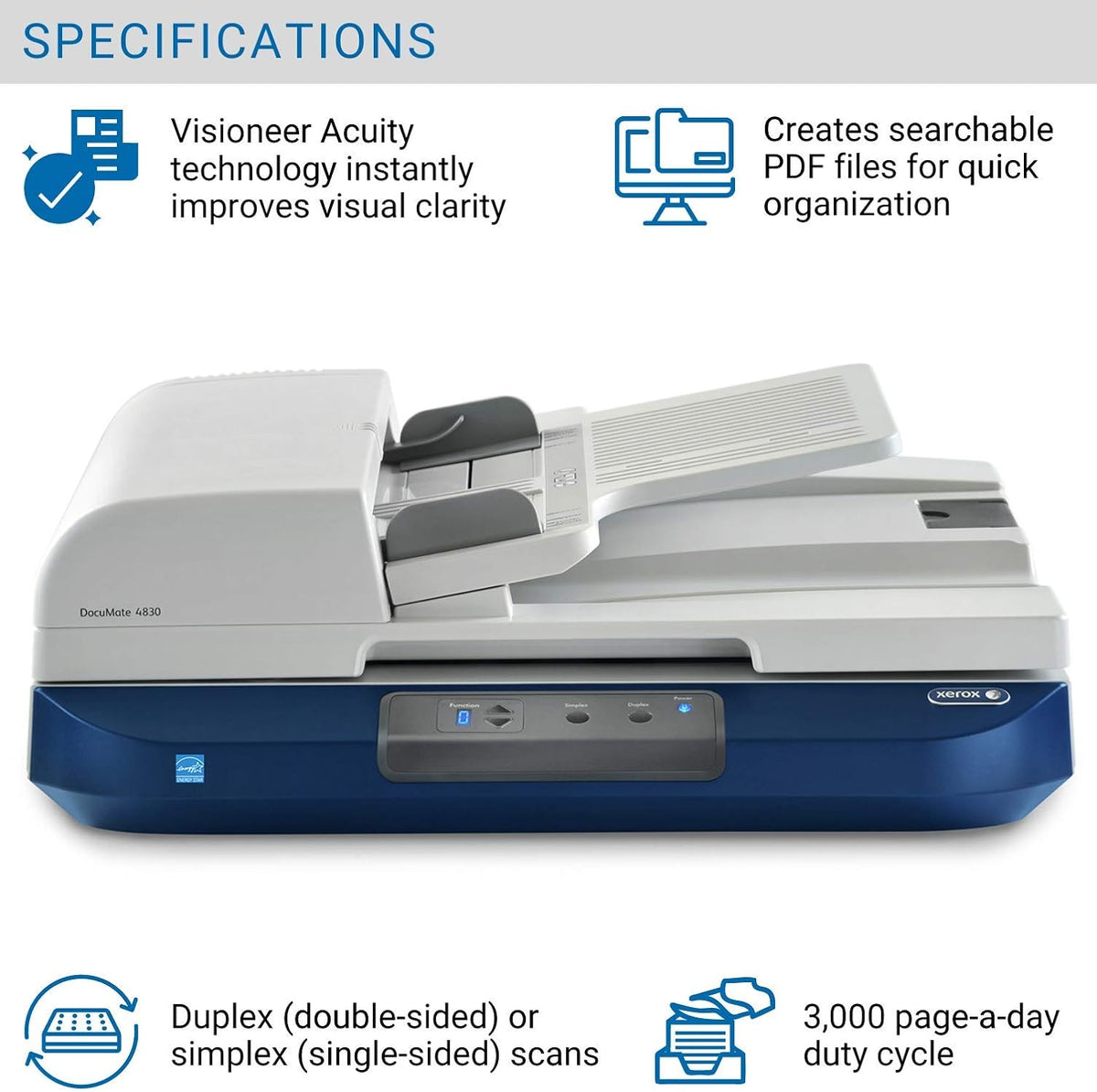 Duplex Document Scanner with Flatbed R921