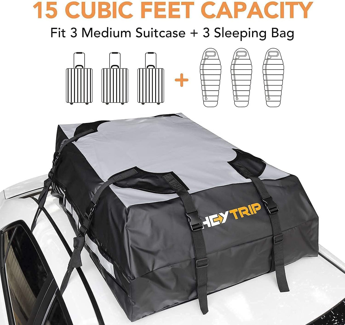 Waterproof Rooftop Cargo Carrier Pack of 2 Y38924