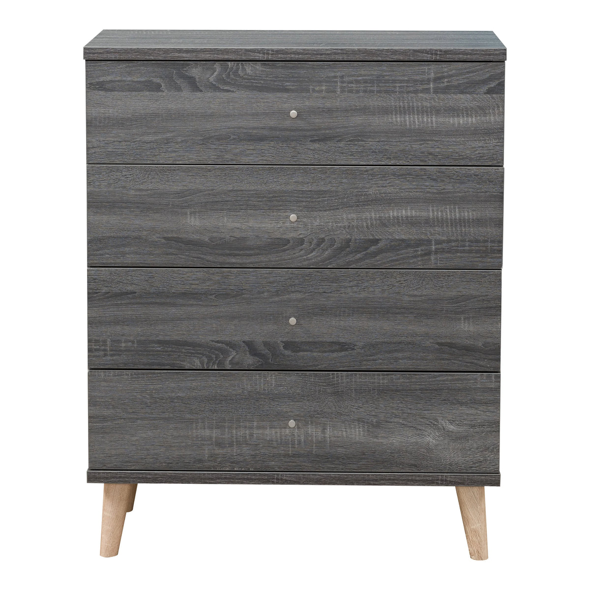 4 Drawer Distressed Gray Wood Chest T74155