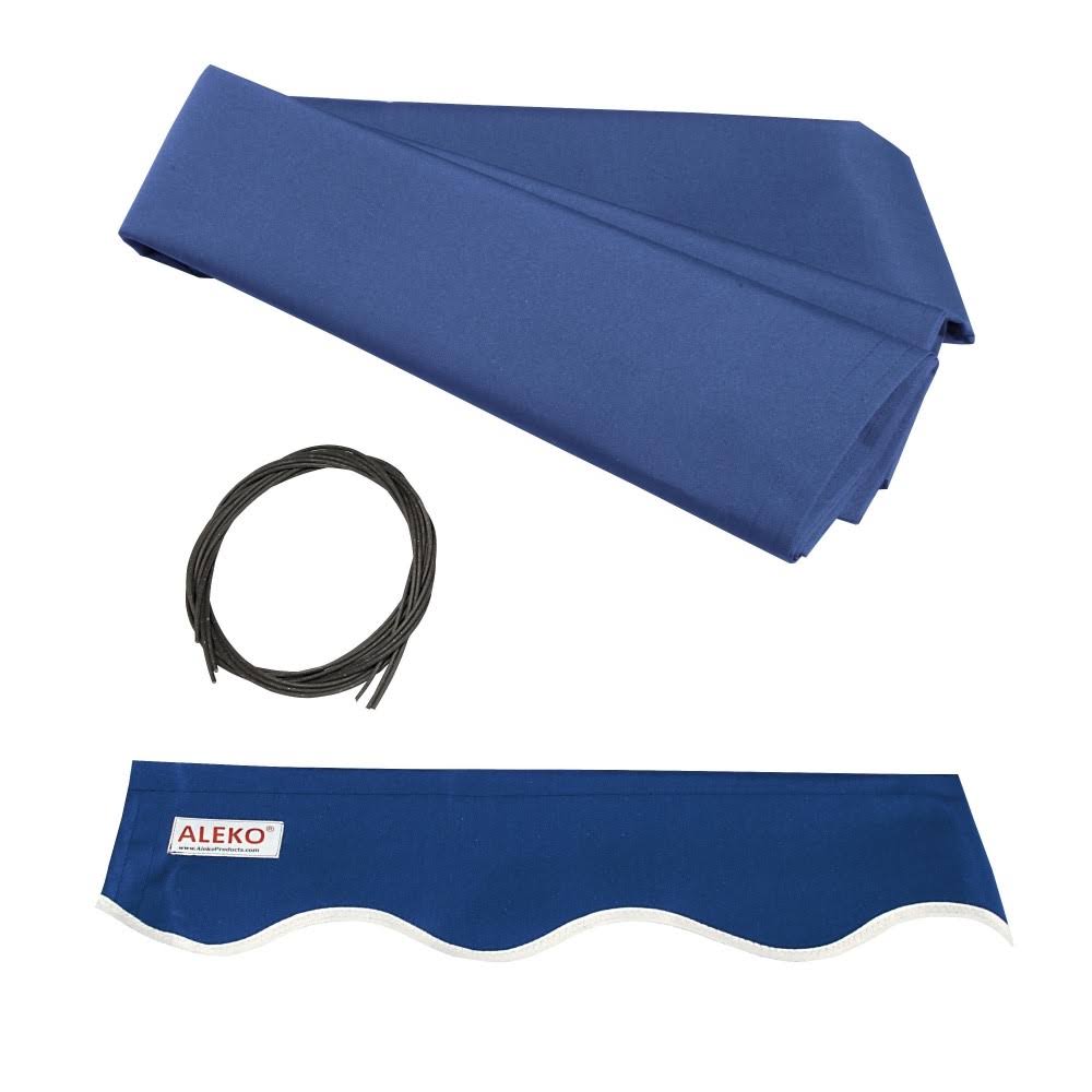 Retractable Motorized Patio Awning Blue 13 x 10 Feet Y17334