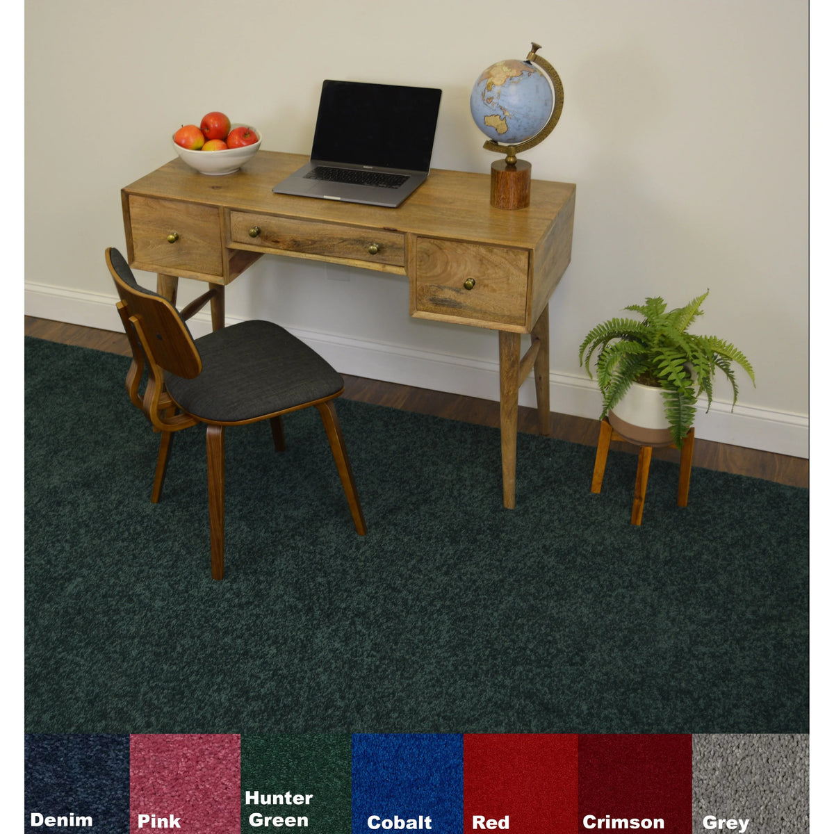 Cobalt Solid-Color Area Rug 12'x16' L131