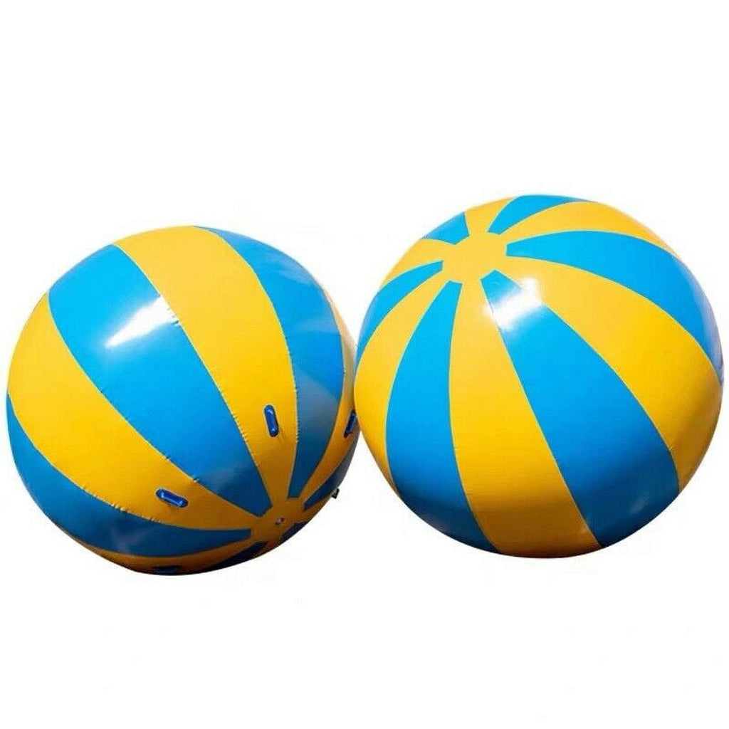 PVC Color Matching Inflatable Beach Ball with 4 Handles and Fan Diameter 59 Inch H8284