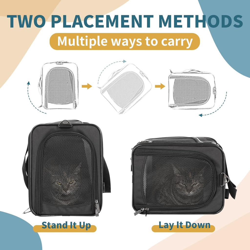 Foldable Pet Travel Carriers, Airline Approved, Washable Pack of 2 Z9226