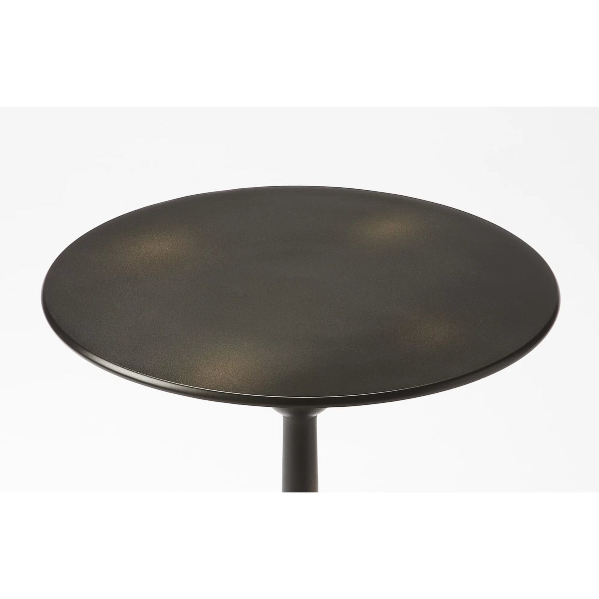 Black Iron Pedestal End Table P664