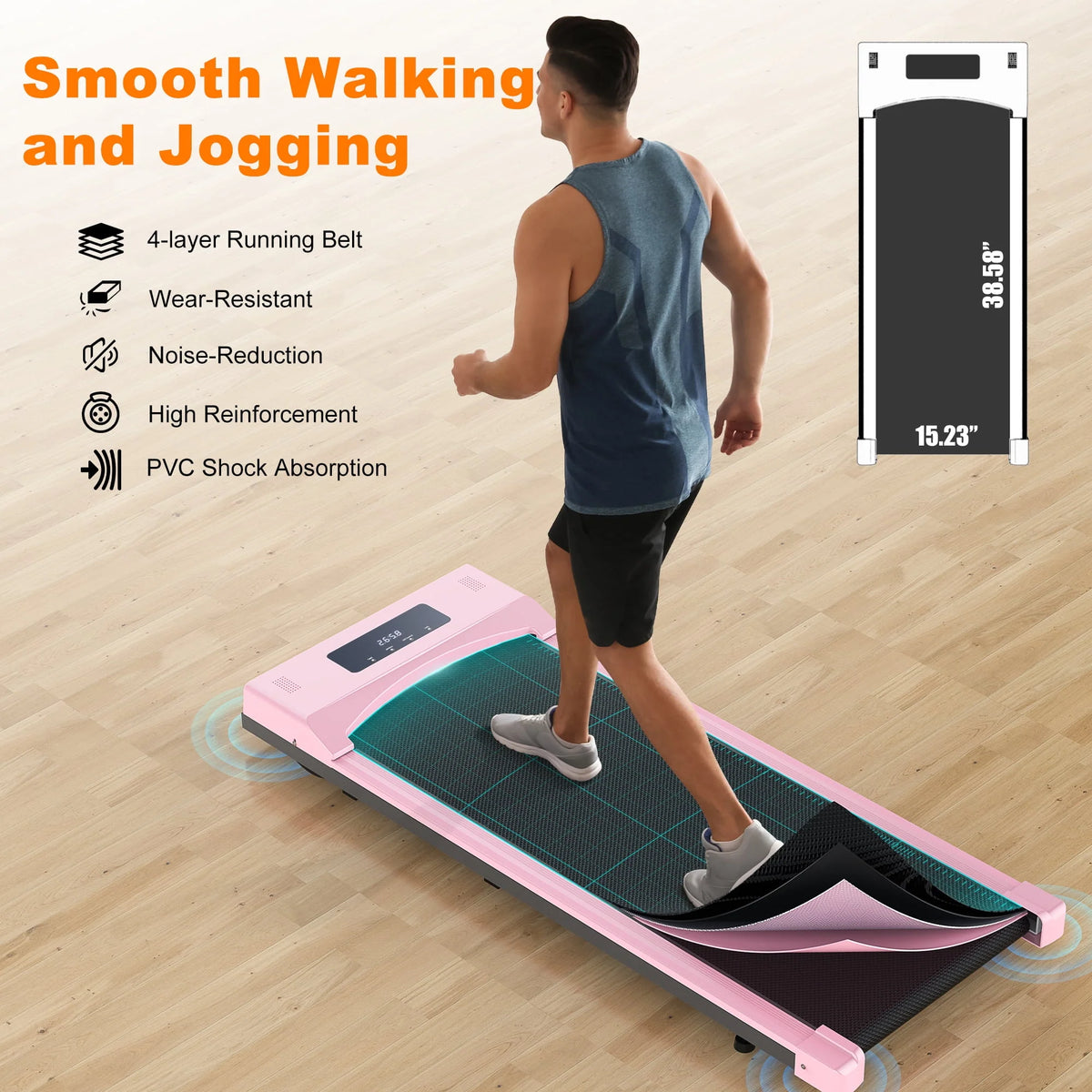 2.5HP Quiet Compact Walking Pad V39718