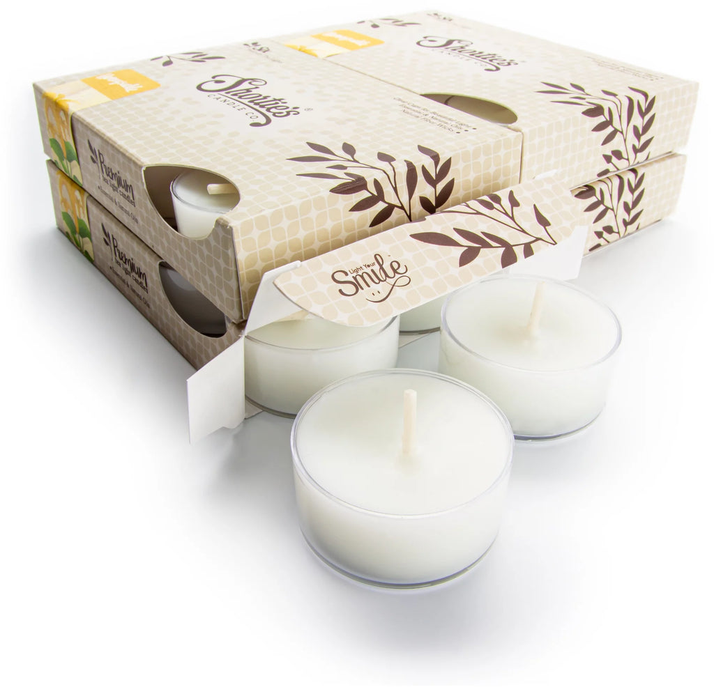 24 White Scented Tealight Candles Y3807