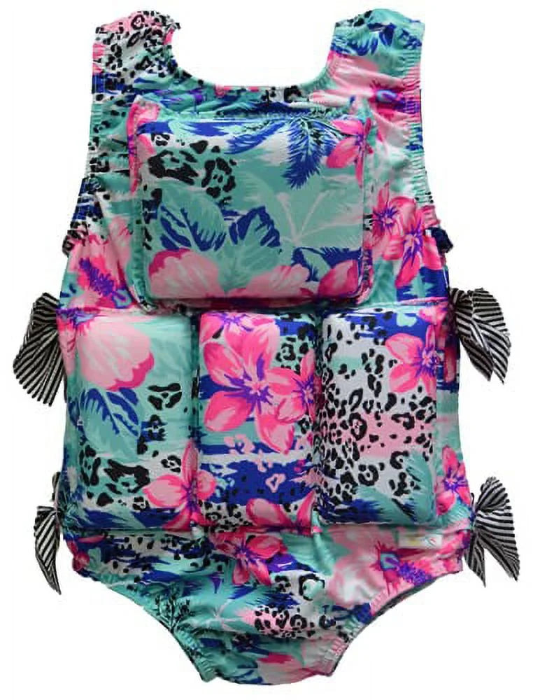 Air Brushed Leopard Swimwear Flotation Life Vest M6620