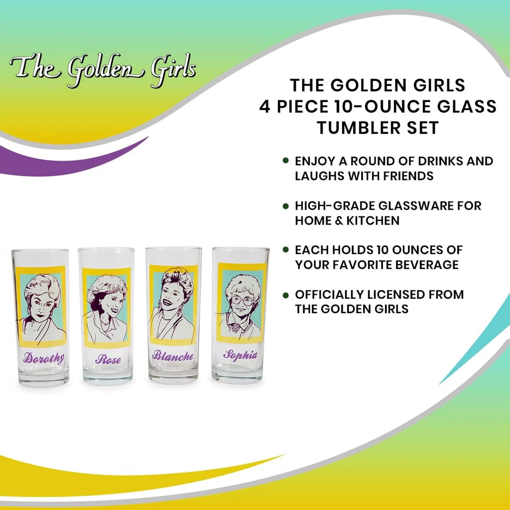 4 Piece 10-Ounce Glass Tumbler Set P207