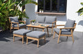 6 Pieces Patio Seating Set With Olefin Cushions O71957