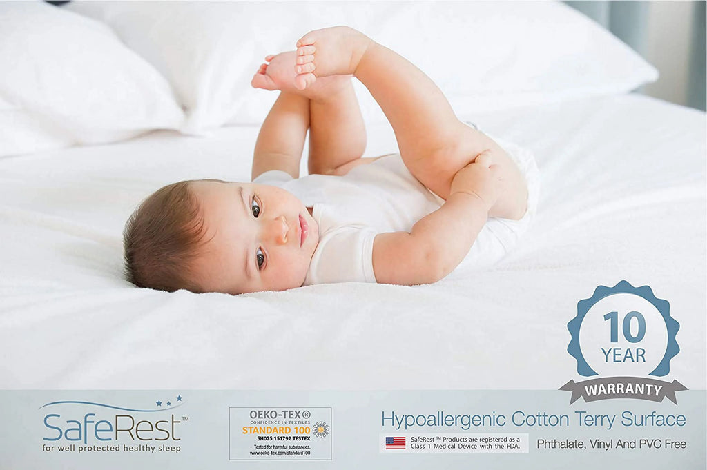 Hypoallergenic Waterproof Crib Mattress Encasement T9611