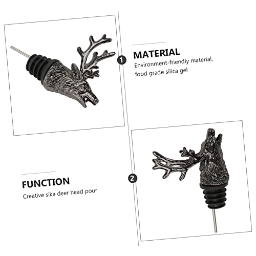Deer Head Bottle Stopper Reusable Pourer F10259
