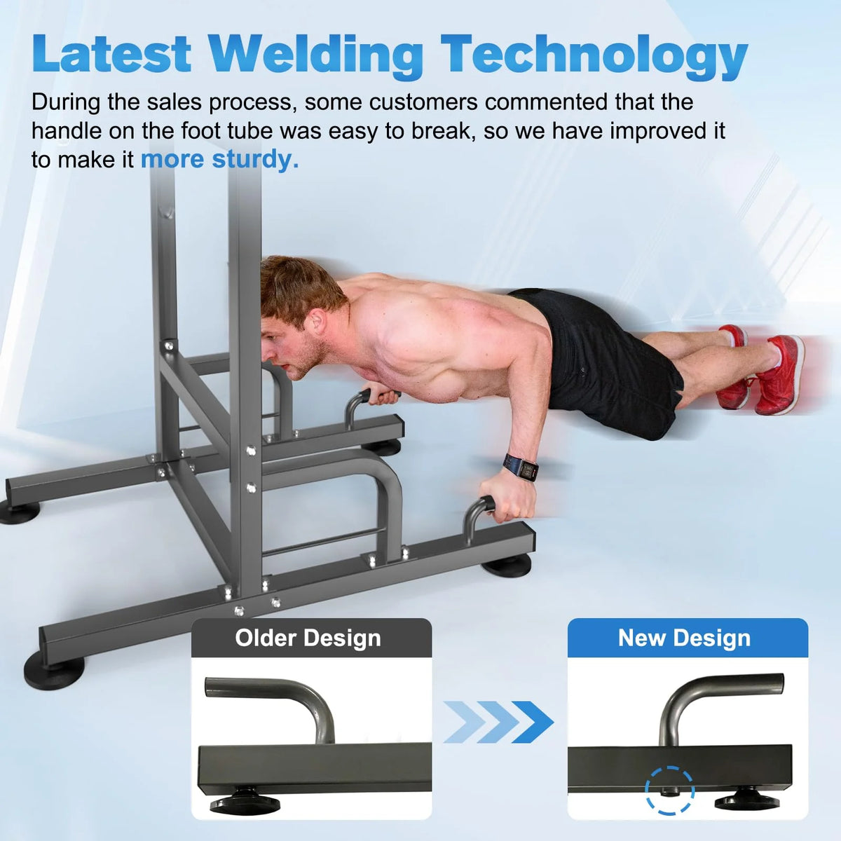 Power Tower Dip Station Pull up Bar O48429