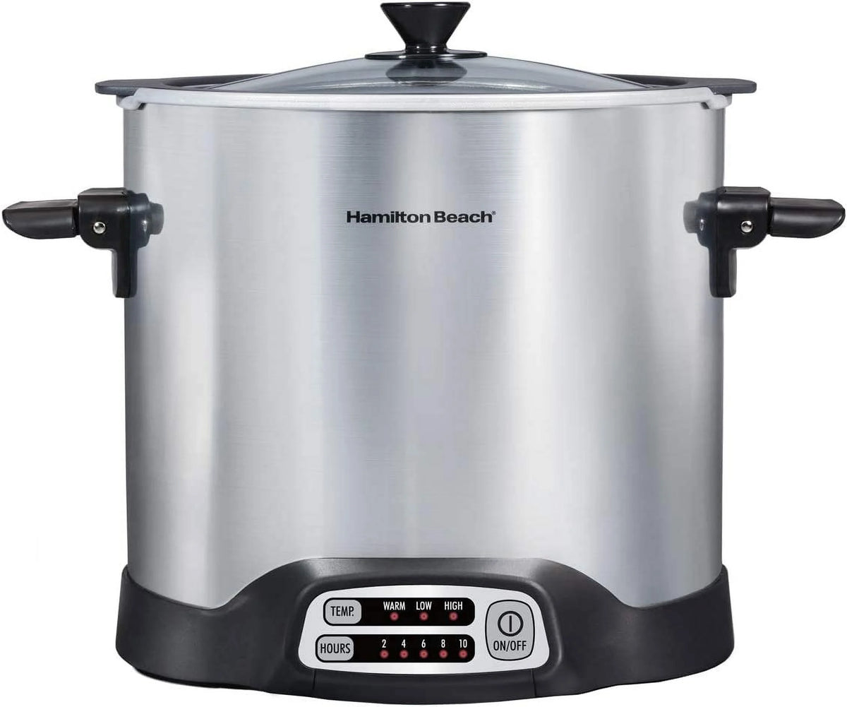 10 Quart Programmable Slow Cooker with Stovetop Safe Crock Q62957