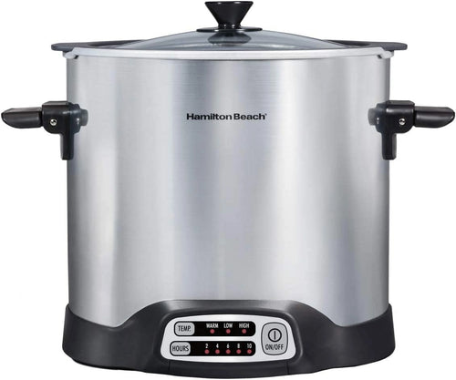 10 Quart Programmable Slow Cooker with Stovetop Safe Crock Q62957