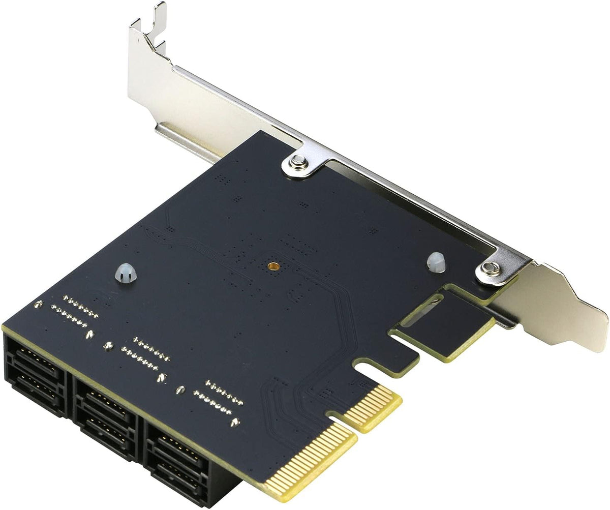 PCIe x4 to 6 Port SATA 3.0 6Gbps Expansion Controller Adapter Y6648