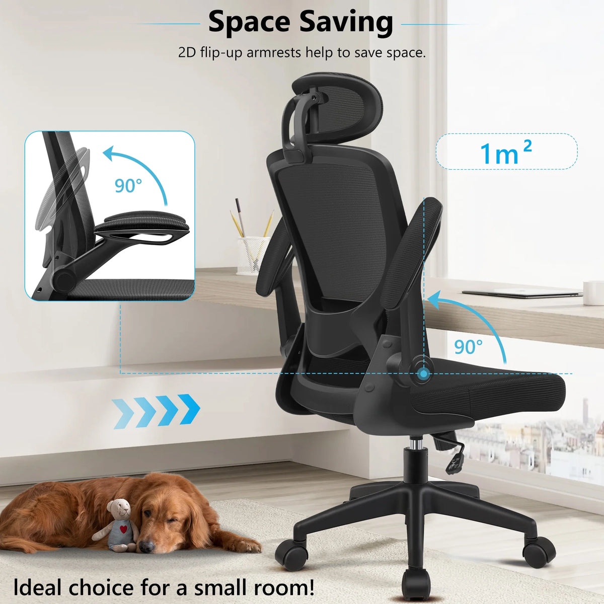High Back Ergonomic Mesh Office Chair with Lumbar Support P76804